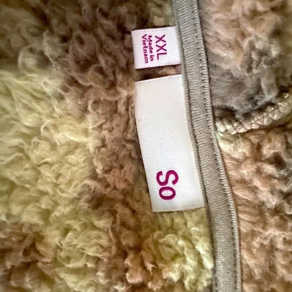 NEW So XXL Woman’s Teddy Bear Jacket - Picture 4 of 4